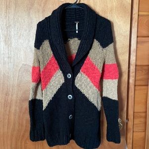 Free People Chevron Cardigan